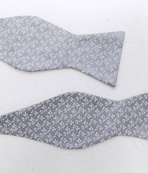 The Men's Store at Bloomingdale's Self Tie Bow Tie Gray Silver MSRP $59