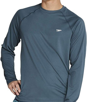 Speedo Mens Quick-Dry UPF 50 Rash Guard T-Shirt Dark Gray Size XL MSRP $38