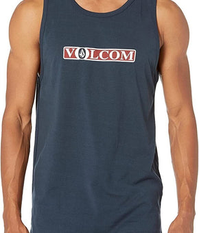 Volcom Men's Blatter Tank Top Shirt, Navy Blue Size M MSRP $25