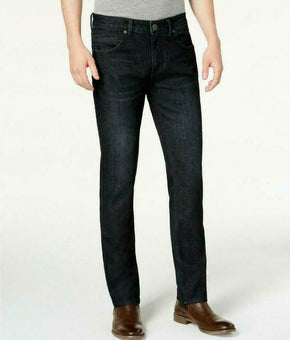 INC Men's Big & Tall Dark Blue Berlin Slim Straight Stretch Jeans Size 46W X 32L