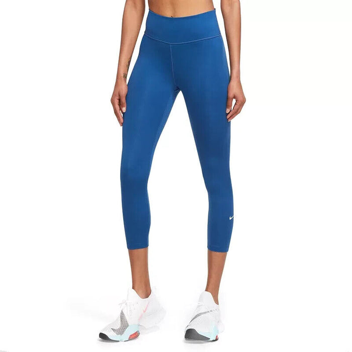 Nike womens Plus Cropped Leggings Size 2X Blue MSRP $50 