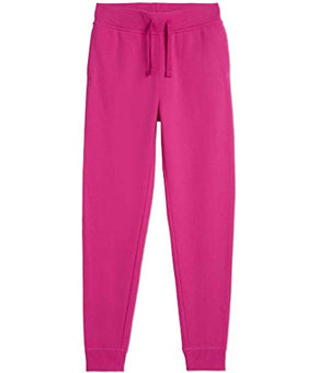 Nautica Girls' Big Fleece Jogger Sweatpants, Rose, 12-14