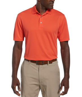 PGA TOUR Men's Airflux Solid Golf Polo Shirt Orange Size XL MSRP $50