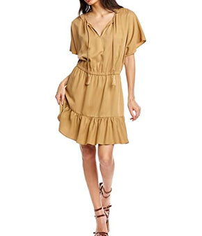 Trina Turk Mahalo Dress Camel Brown Size M (US Women's 8-10)